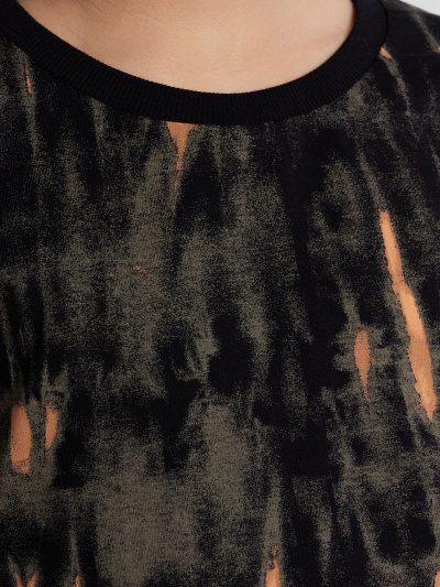 Футболка Mark Formelle 113433/24-26096П-0 набивка_tie_dye_на_черном - фото 5