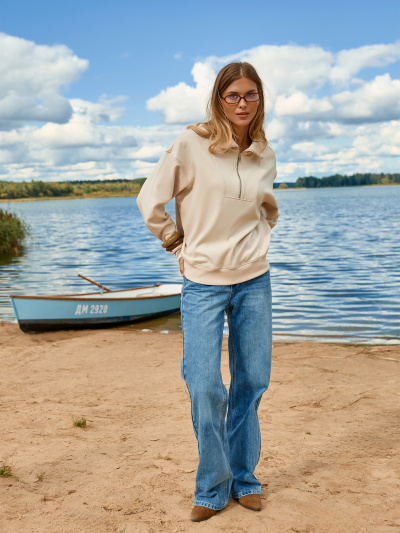 Свитшот Mark Formelle 122983/25-35696Ц-2 экрю - фото 1