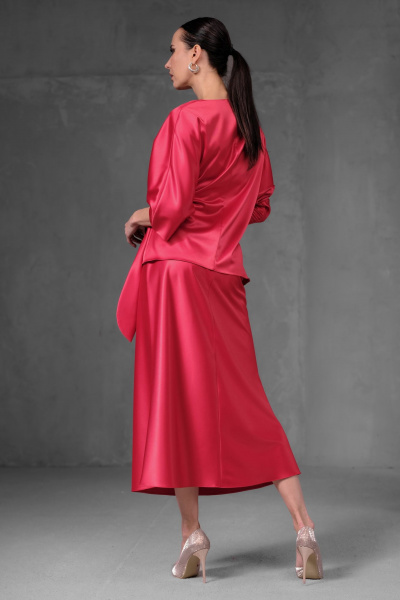 Блуза, юбка Erika 1748 красный - фото 3