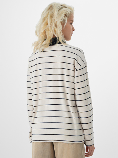 Джемпер Mark Formelle 122851/24-34441П-3 черная_полоска_на_экрю - фото 2