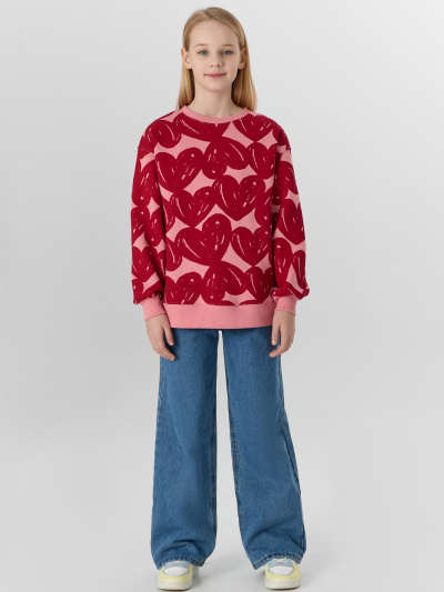 Джемпер Mark Formelle 127916/24-30066П-7П сердечки_на_розовом - фото 1