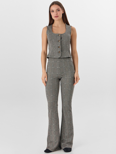 Брюки Mark Formelle 182334/25-41254П-4 коричневая_клеточка - фото 1