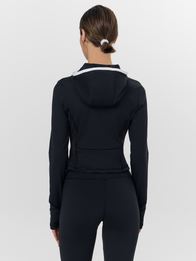 Толстовка Mark Formelle 362007/25-39165П-2 черный_печать_1_сл_термотрансфер_на_ПР_рукаве - фото 2