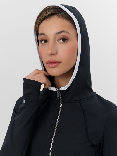 Толстовка Mark Formelle 362007/25-39165П-2 черный_печать_1_сл_термотрансфер_на_ПР_рукаве - фото 3