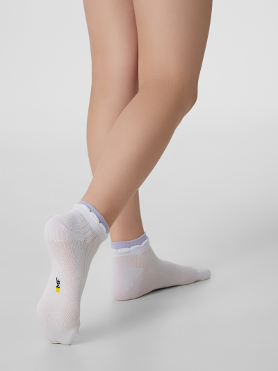 Носки Mark Formelle 406K-3177/B2-25406K белый_св.лаванда_рис.3177 - фото 1