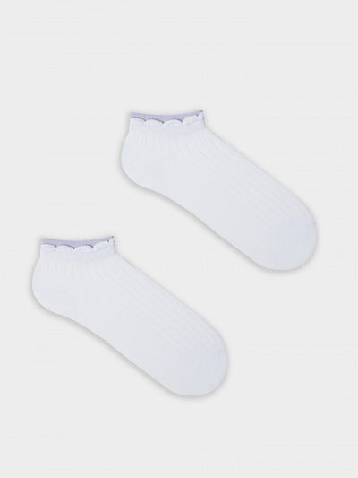 Носки Mark Formelle 406K-3177/B2-25406K белый_св.лаванда_рис.3177 - фото 2