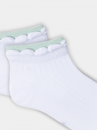 Носки Mark Formelle 406K-3177/B4-25406K белый_св.эвкалипт_рис.3177 - фото 1