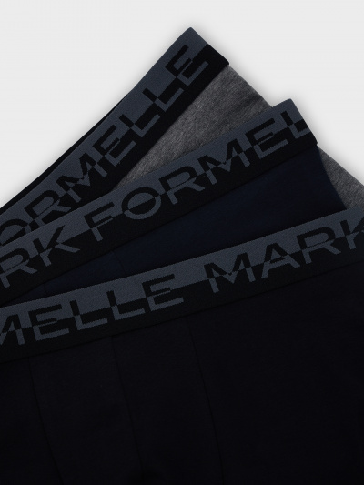 Трусы Mark Formelle 411124-3/25-5137Ц-5 т.серый_меланж_4348_F_т.синий_черный - фото 2