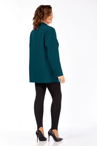 Жакет Ольга Стиль С-986 морская-волна - фото 5