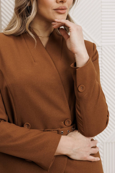 Жакет, юбка Мода Юрс 25-2940 кэмел - фото 6