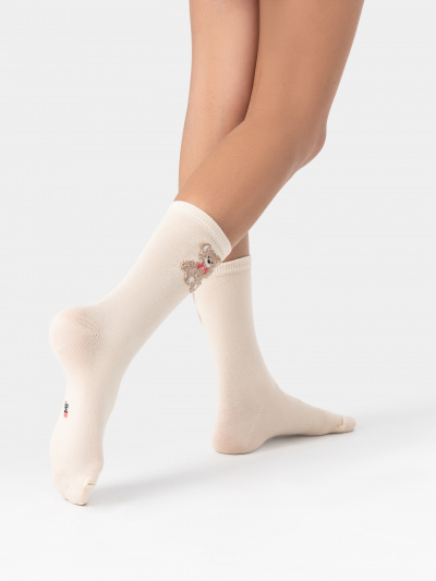 Носки Mark Formelle 430K-3376/B4-25430K-1 нюдовый_рис.3376 - фото 2