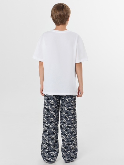 Брюки, футболка Mark Formelle 563337/25-40744ПП-0 белый_тигры_камуфляж_3_сл_на_пол - фото 1