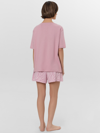 Футболка, шорты Mark Formelle 592542/25-35487ПП-6 пыльный_розовый_зебра_на_розовом - фото 2