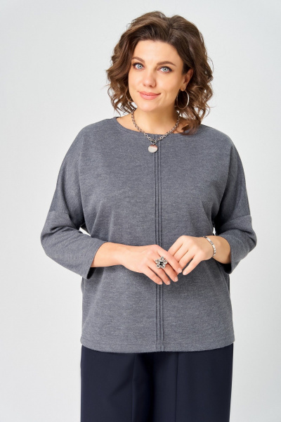 Джемпер Bliss 9500 серый - фото 3