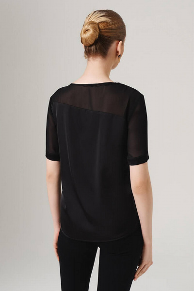 Блуза Nelva 23098 черный - фото 4