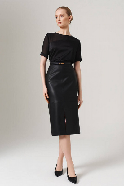 Блуза Nelva 23098 черный - фото 2