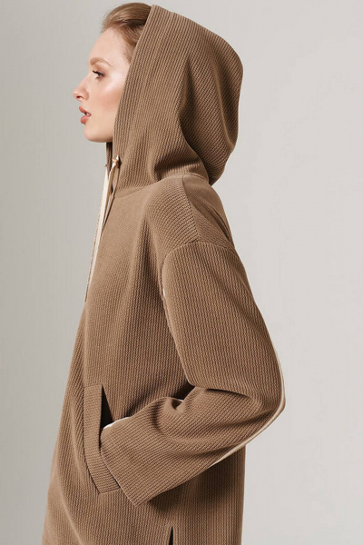 Худи Nelva 23112 капучино - фото 3