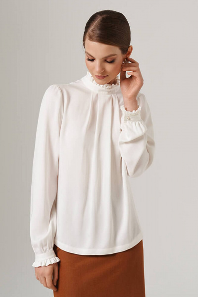 Блуза Nelva 23138 молочный - фото 1