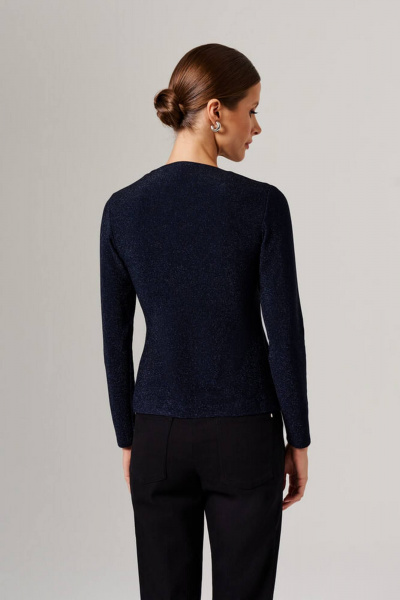 Джемпер Nelva 23147 синий с люрексом - фото 6