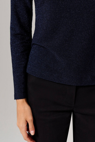 Джемпер Nelva 23147 синий с люрексом - фото 5