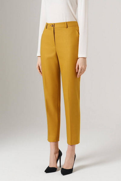 Брюки Nelva 31086 золотая олива - фото 2