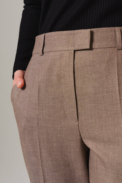 Брюки Nelva 31089 кофейный - фото 3
