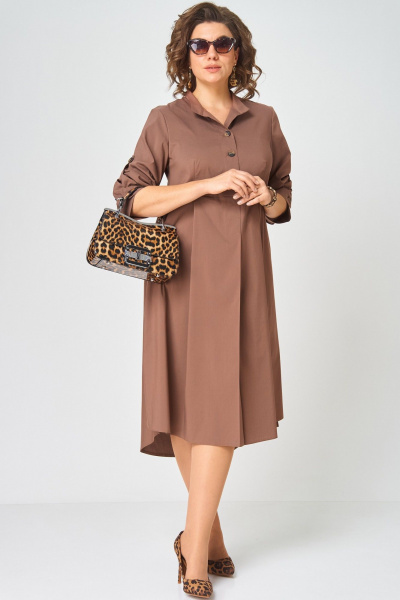 Платье EVA GRANT 7168 капучино - фото 2