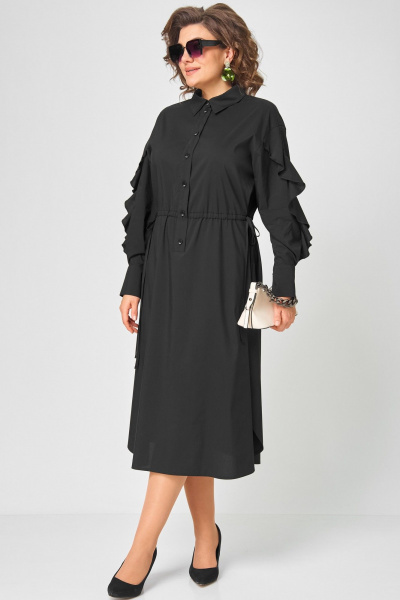 Платье EVA GRANT 7223 черный - фото 17