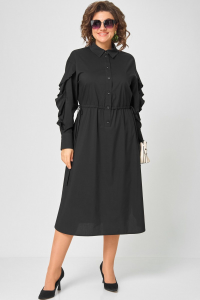 Платье EVA GRANT 7223 черный - фото 16