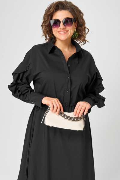 Платье EVA GRANT 7223 черный - фото 6