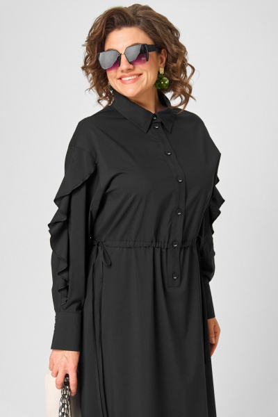 Платье EVA GRANT 7223 черный - фото 5