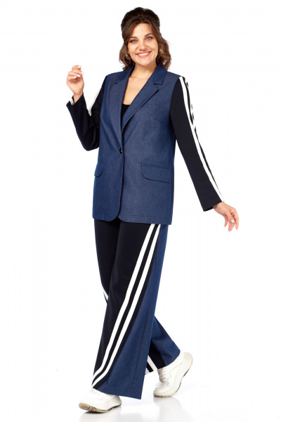 Брюки, жакет Matini 1.801 синий - фото 11