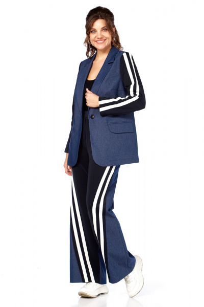 Брюки, жакет Matini 1.801 синий - фото 10