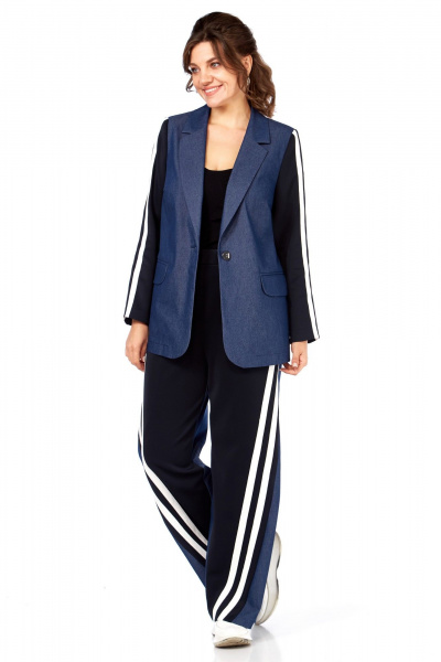 Брюки, жакет Matini 1.801 синий - фото 8