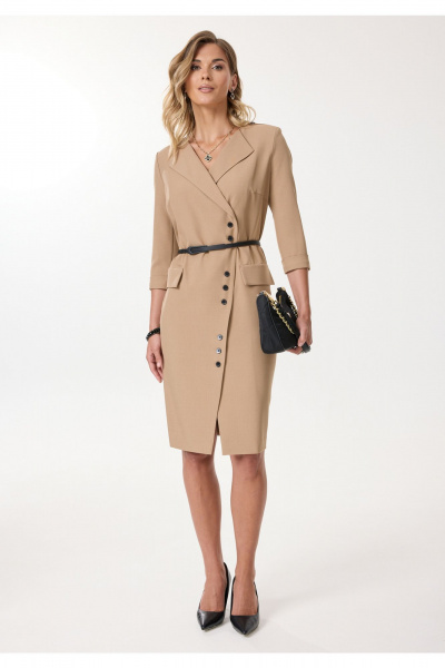 Платье Твой имидж 2311 кэмел - фото 1