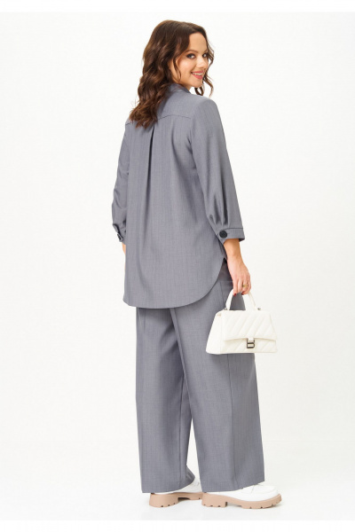 Брюки, жакет Твой имидж 2331 серый_в_полоску - фото 5