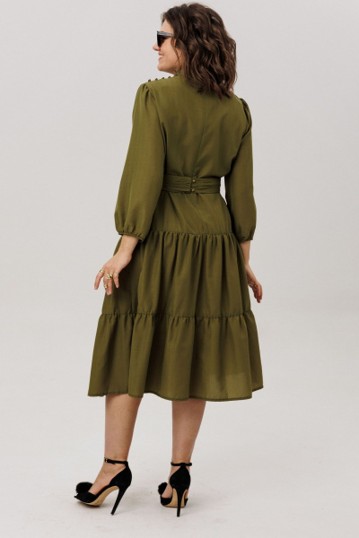 Платье Anelli 1798 испанская-оливка - фото 6