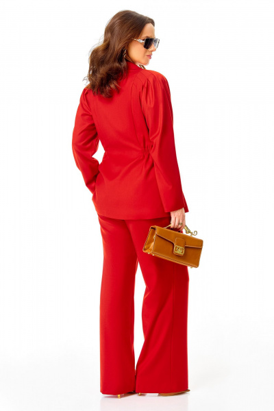 Брюки, жакет Ольга Стиль С-993 красный - фото 8