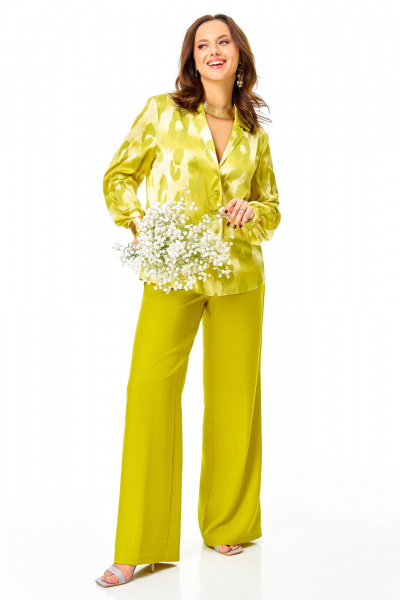 Блуза, болеро, брюки Ольга Стиль С-955 желтый - фото 6