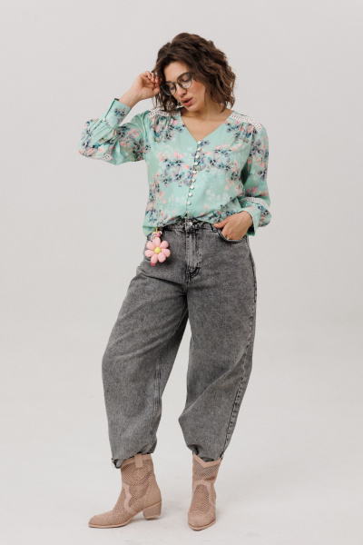 Блуза Anelli 1693 нежная_мятность - фото 9