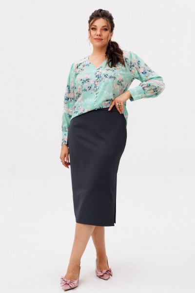 Блуза Anelli 1693 нежная_мятность - фото 7