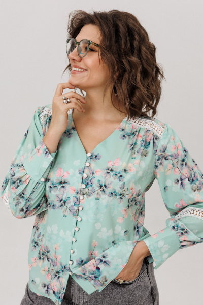 Блуза Anelli 1693 нежная_мятность - фото 2