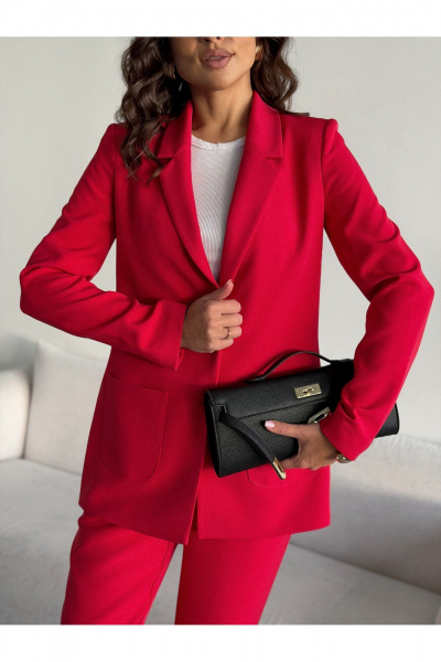 Брюки, жакет Dilana VIP 2056/1 малина - фото 9
