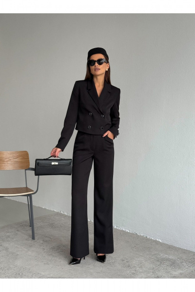 Брюки, жакет Dilana VIP 2122 черный - фото 8