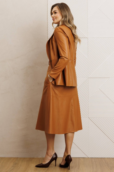 Жакет, юбка Мода Юрс 25-2850 рыжий - фото 6