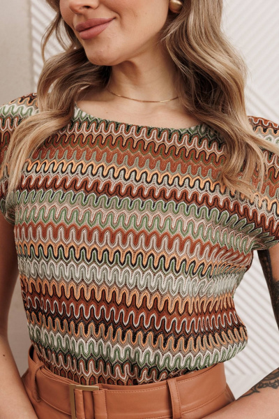 Жакет, юбка Мода Юрс 25-2850 бежевый - фото 3