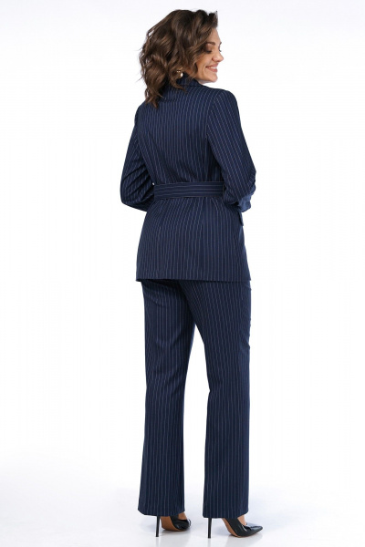 Брюки, жакет Alani Collection 2486 синий_полоска - фото 10