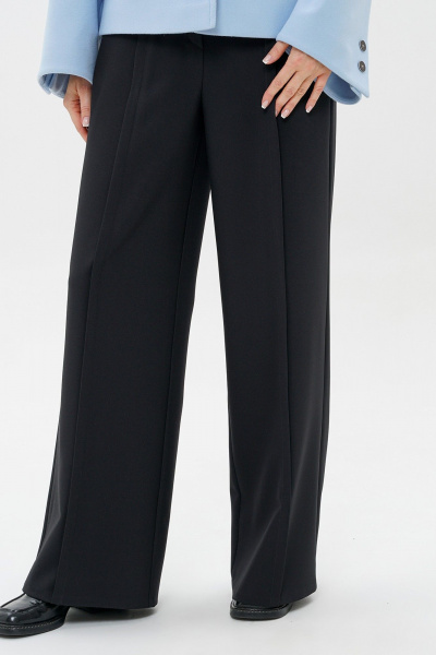 Брюки, жакет Alani Collection 2487 голубой-черный - фото 12