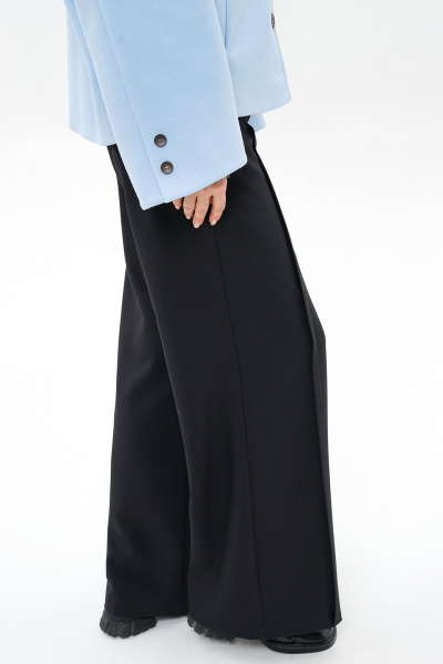 Брюки, жакет Alani Collection 2487 голубой-черный - фото 4