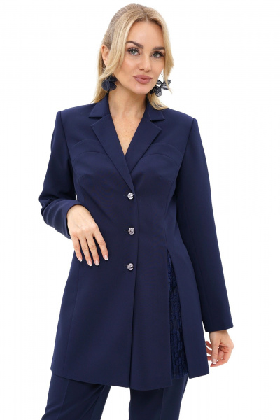 Брюки, жакет Alani Collection 2488 синий - фото 6